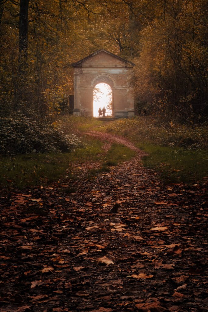 Door in the woods near Rambouillet