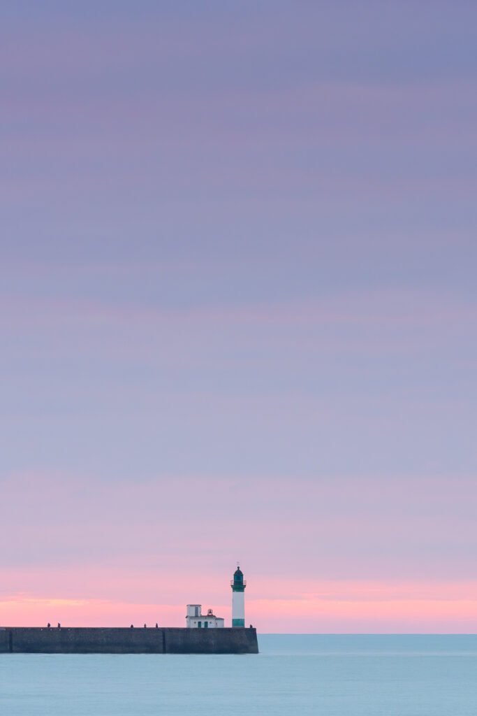 Lighthouse in Mers-les-Bains, baie de Somme