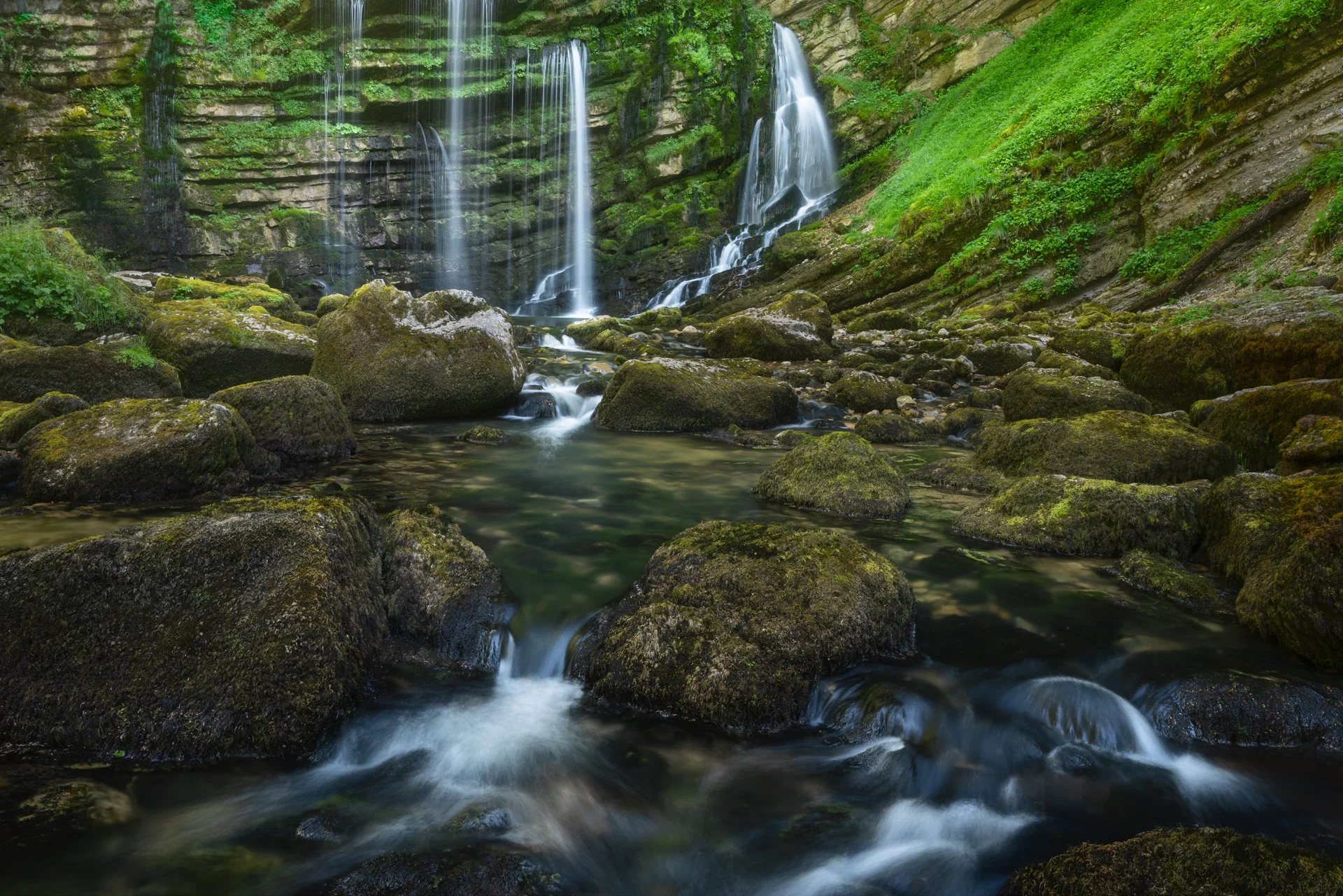 Waterfall of Flumen in Jura