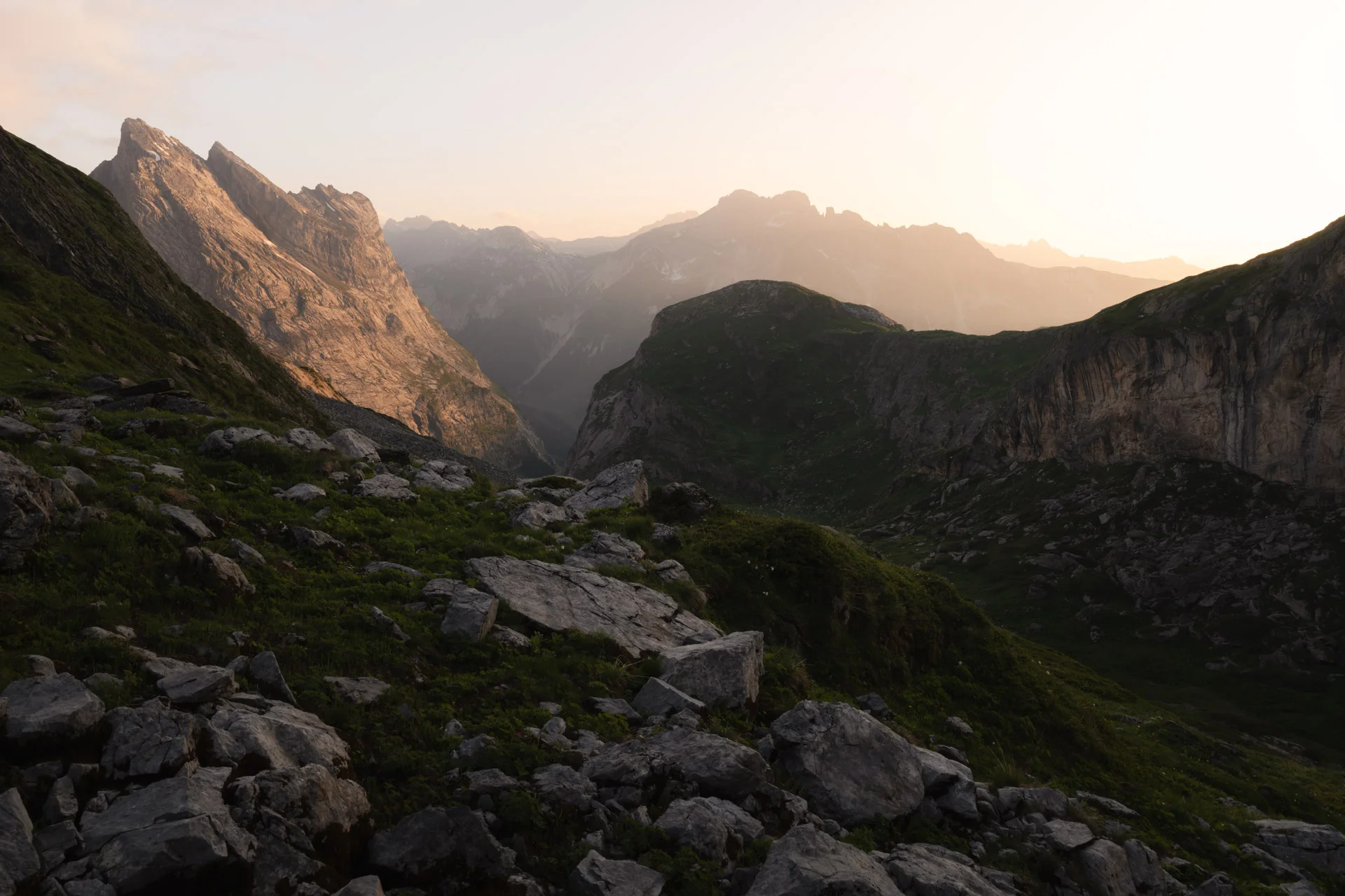 Sunset at col de la Vanoise