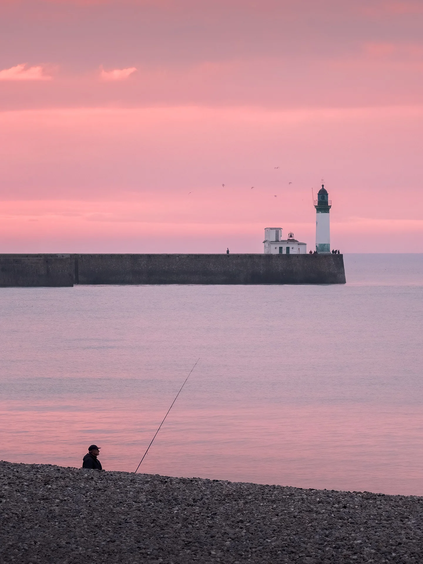 Fisherman in Mers-les-Bains, Baie de Somme