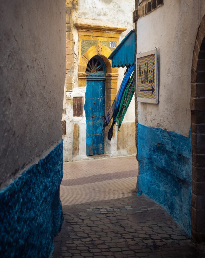 Door in a street of Essaouira