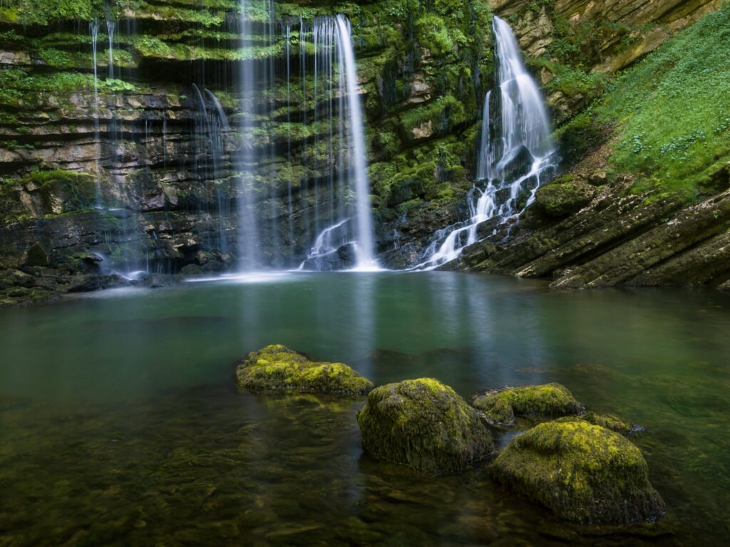 Waterfall of Flumen in Jura