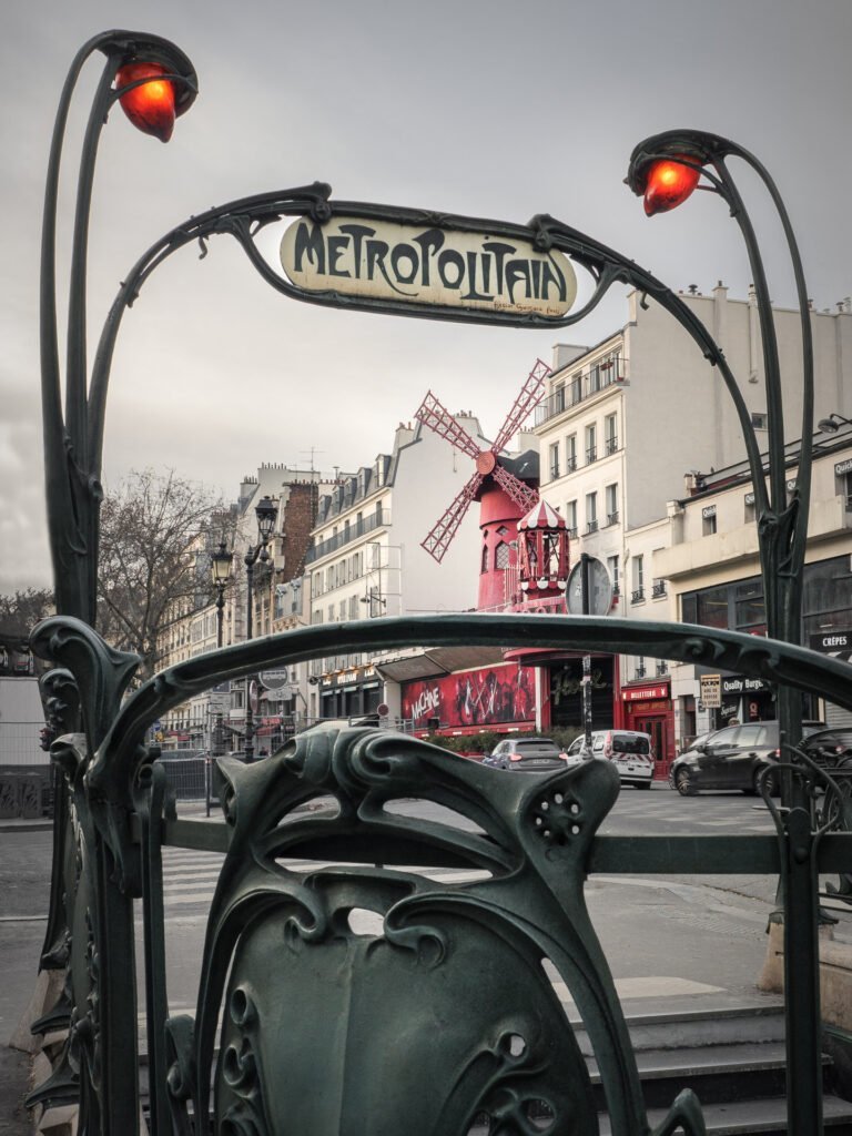 Metro station near the Moulin-Rouge