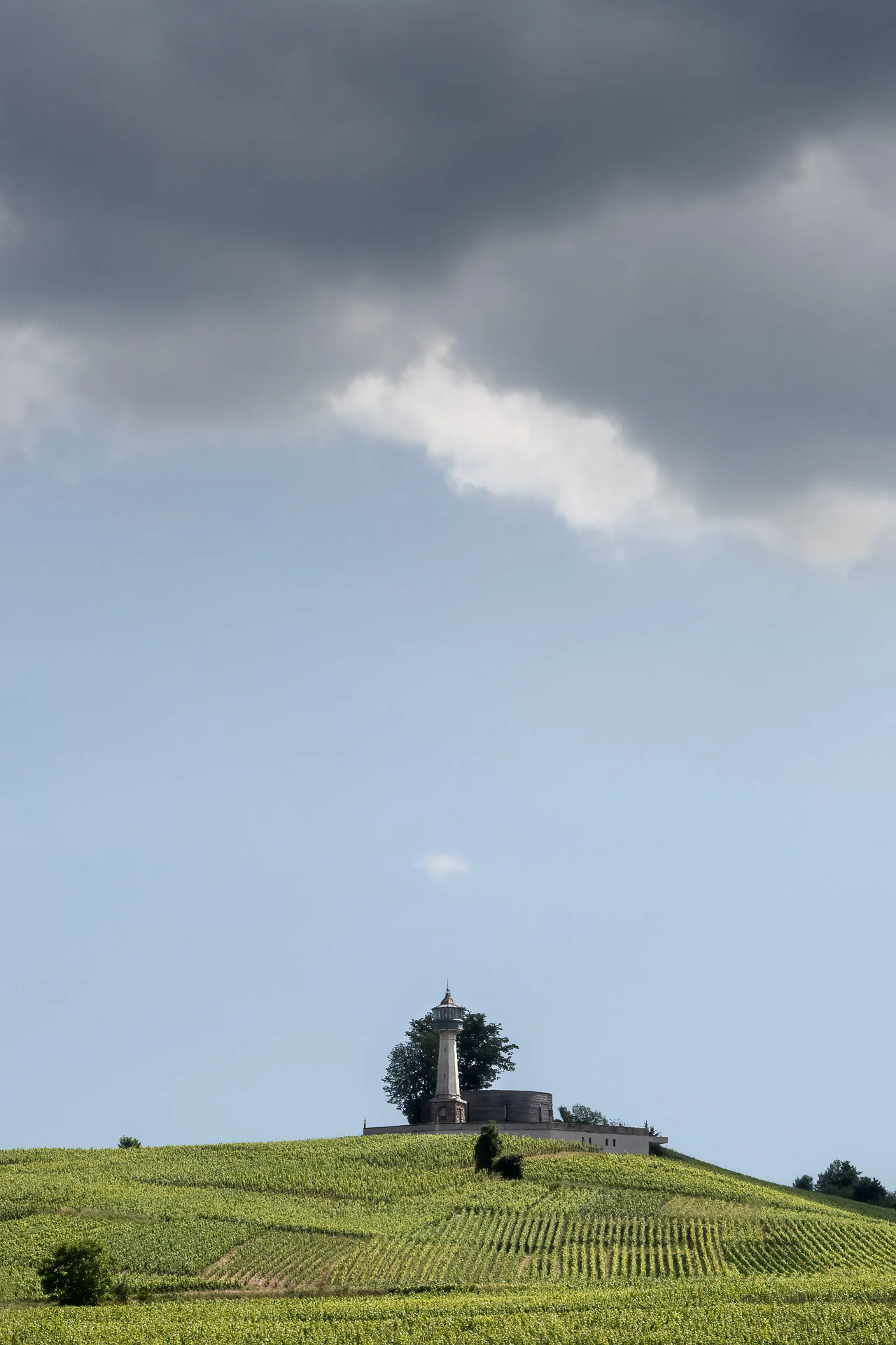 Lightouse in the vineyards at Verzenay